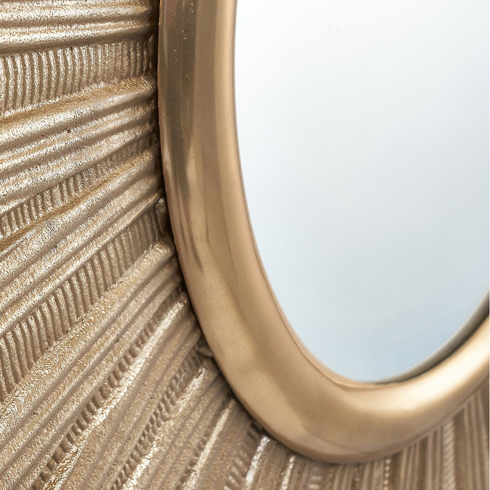 Product photograph of Olivia S Fleur Starburst Wall Mirror In Gold from Olivia's.