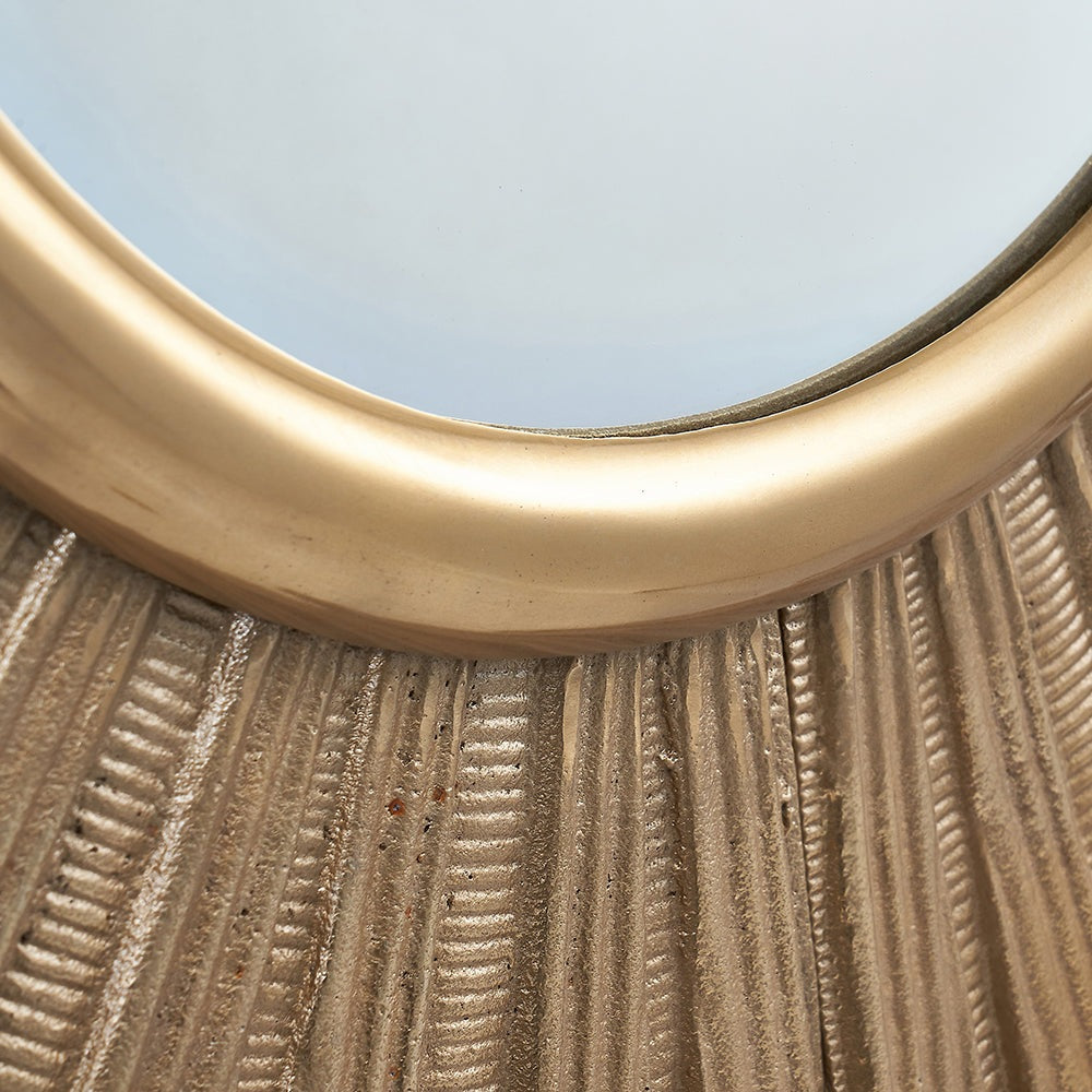 Product photograph of Olivia S Fleur Starburst Wall Mirror In Gold from Olivia's.
