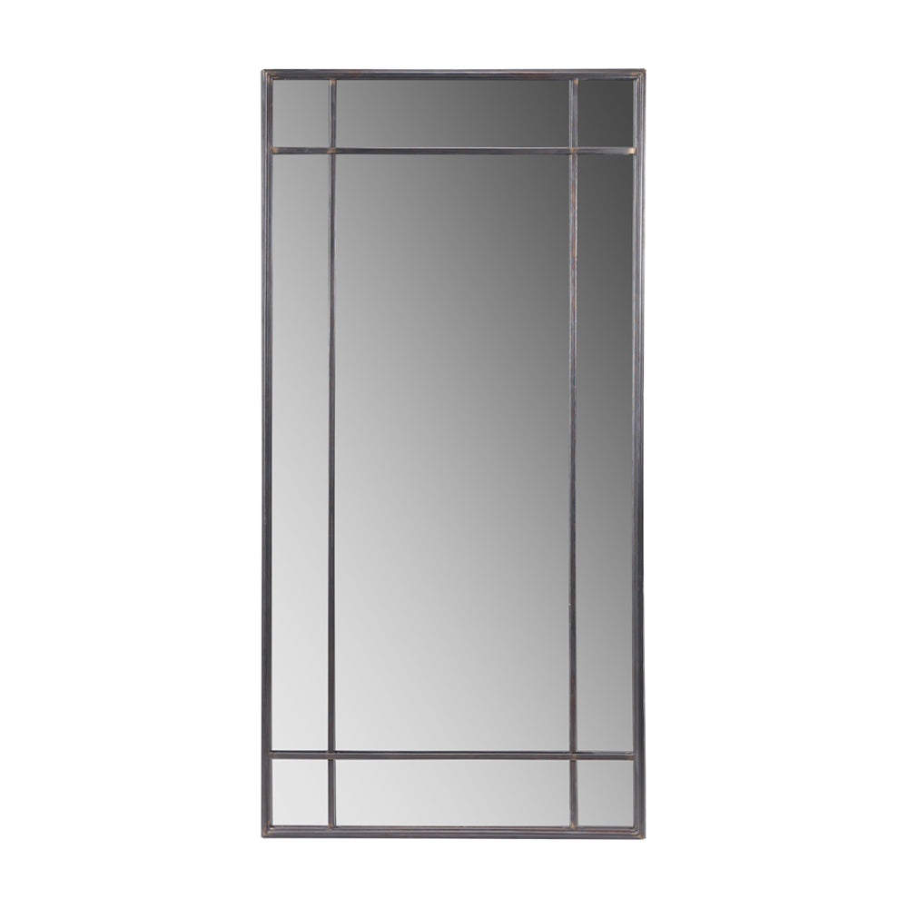 Product photograph of Olivia S Eliza Antiuqe Metal Rectangular Floor Mirror In Bronze from Olivia's