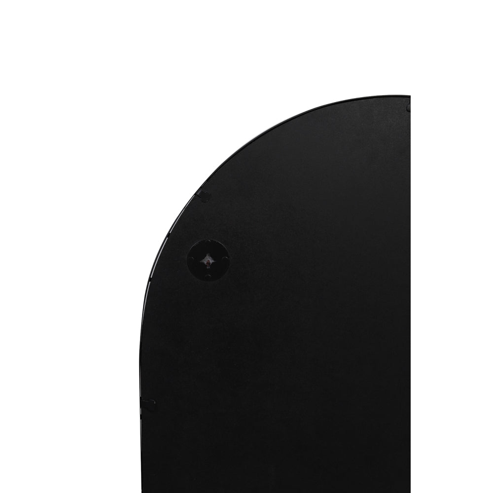 Product photograph of Light Living Feres Wall Mirror Matt Black Medium from Olivia's.