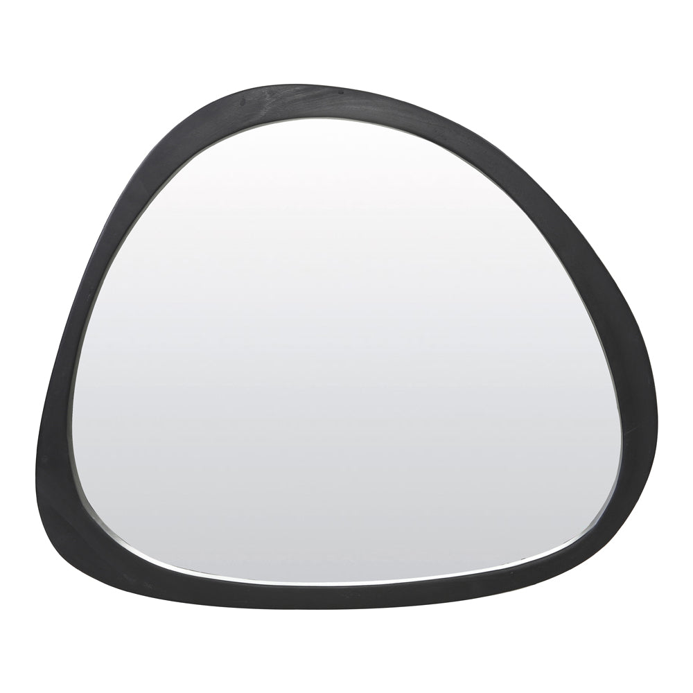 Product photograph of Light Living Sonora Wall Mirror Black Large from Olivia's