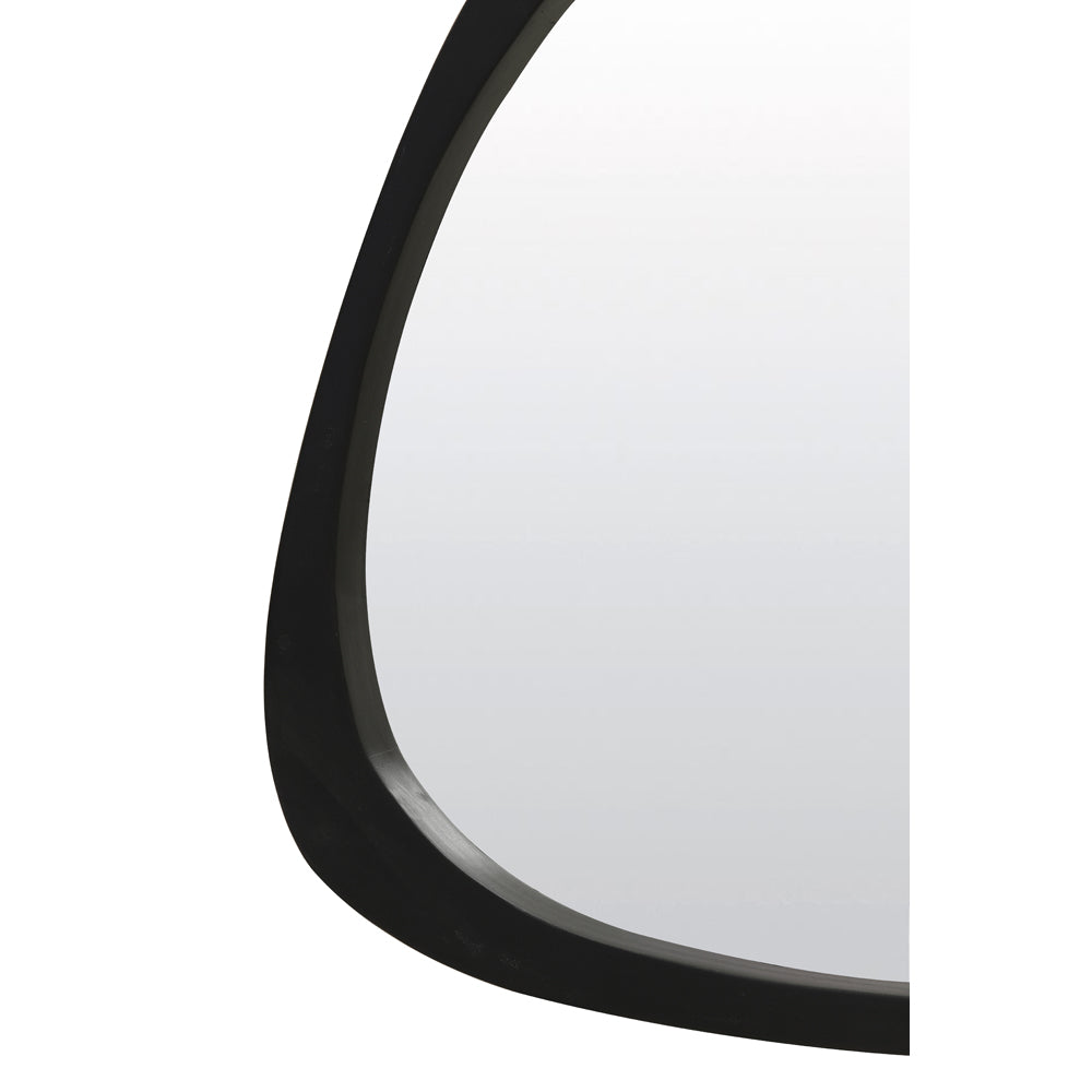 Product photograph of Light Living Sonora Wall Mirror Black Large from Olivia's.