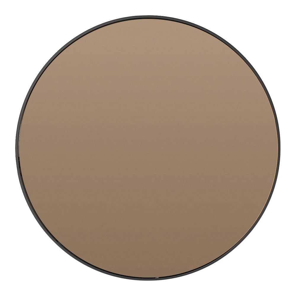 Light Living Espejo Wall Mirror Brown Glass Small