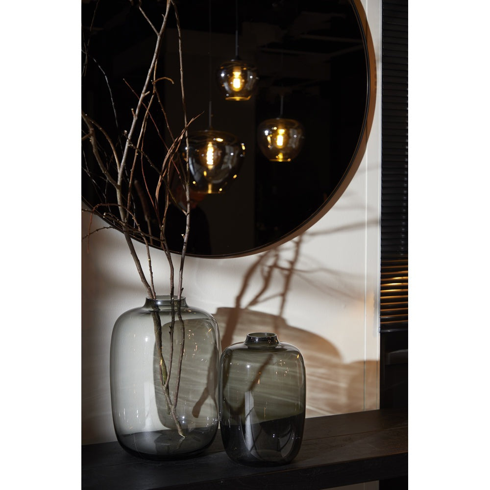 Product photograph of Light Living Espejo Wall Mirror Smoked Glass Small from Olivia's.