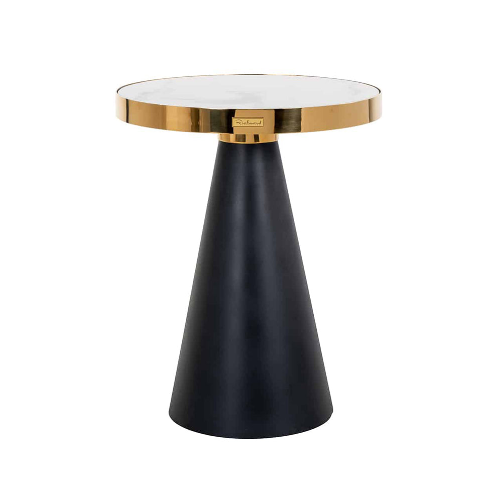 Product photograph of Richmond Odin Gold And Black Side Table from Olivia's