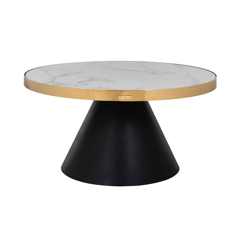 Product photograph of Richmond Odin Gold And Black Coffee Table from Olivia's