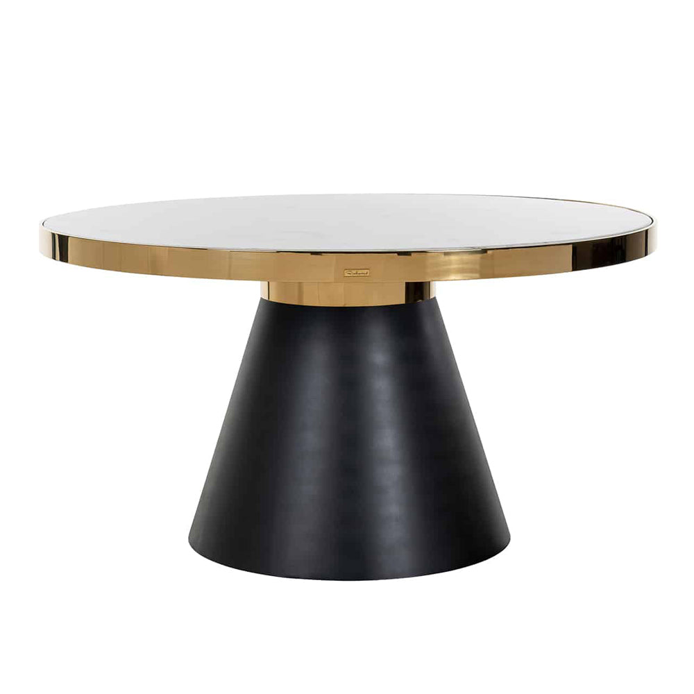 Product photograph of Richmond Odin Gold And Black 4 Seater Dining Table from Olivia's