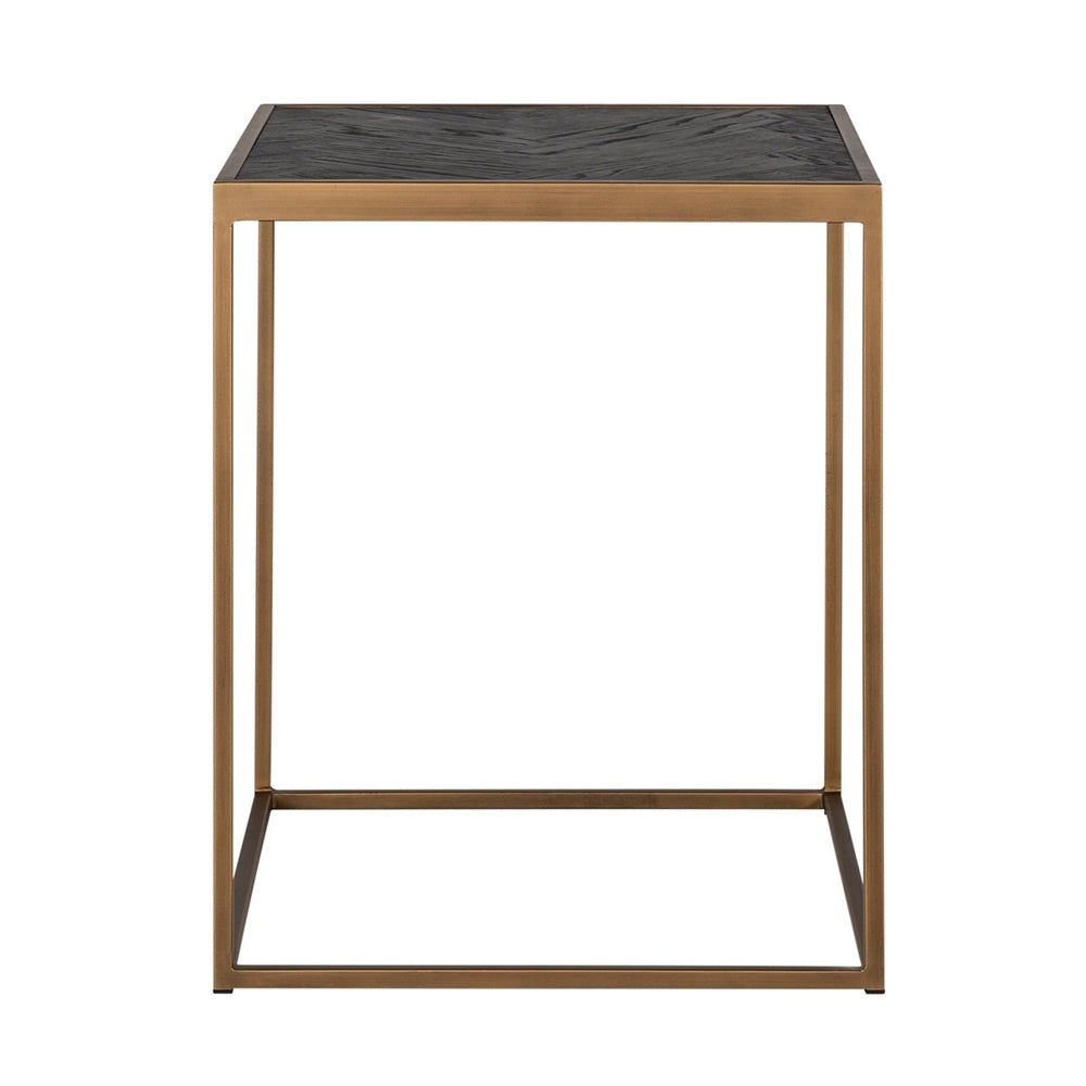 Product photograph of Richmond Blackbone Brass Side Table from Olivia's.