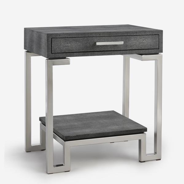 Product photograph of Andrew Martin Flex Side Table In Grey from Olivia's