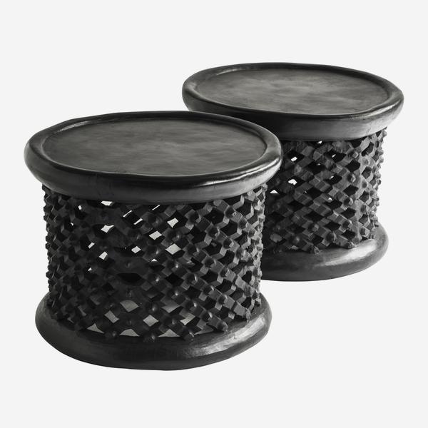 Product photograph of Andrew Martin Bamileke Stool from Olivia's