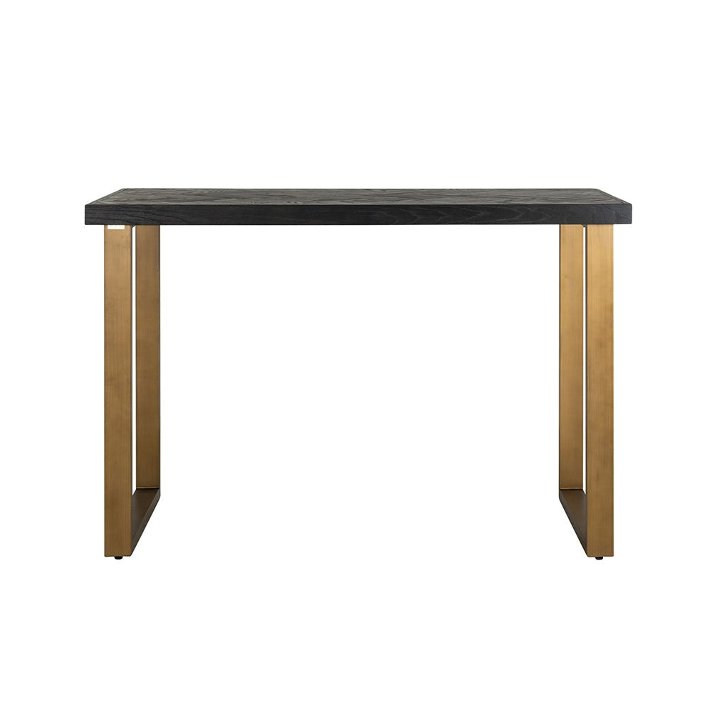 Product photograph of Richmond Blackbone Brass Bar Table from Olivia's.