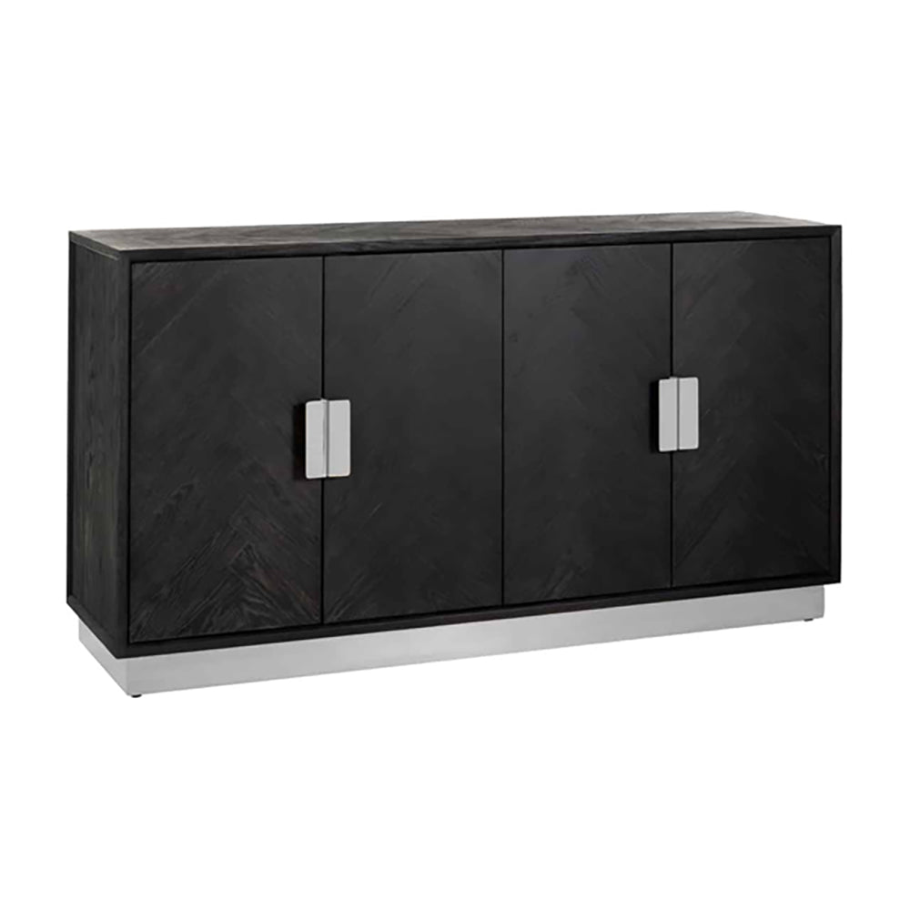 Richmond Blackbone 4 Doors Silver Sideboard Large