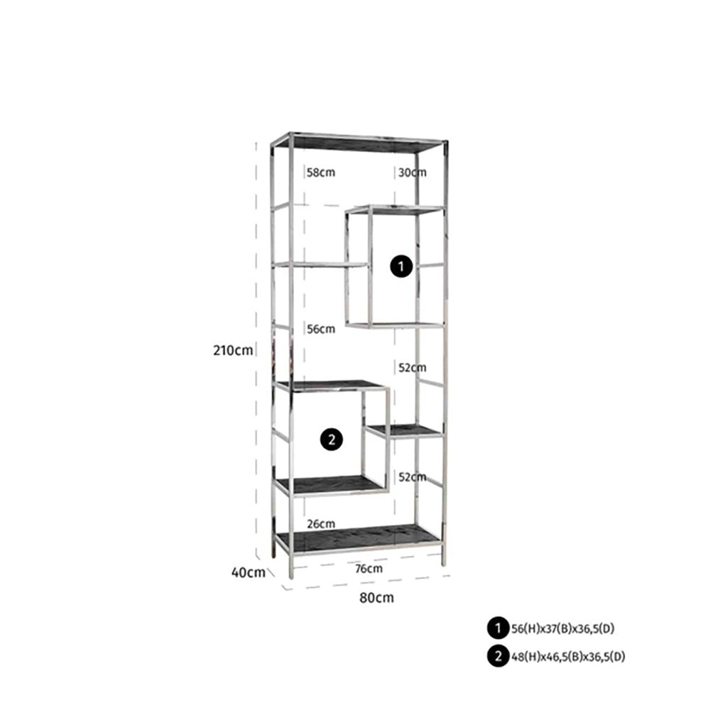 Product photograph of Richmond Blackbone Silver Display Cabinet from Olivia's.