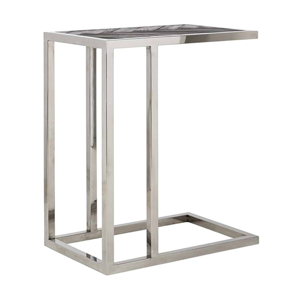 Product photograph of Richmond Blackbone For Sofa Silver Side Table from Olivia's