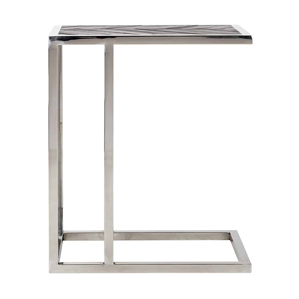 Product photograph of Richmond Blackbone For Sofa Silver Side Table from Olivia's.