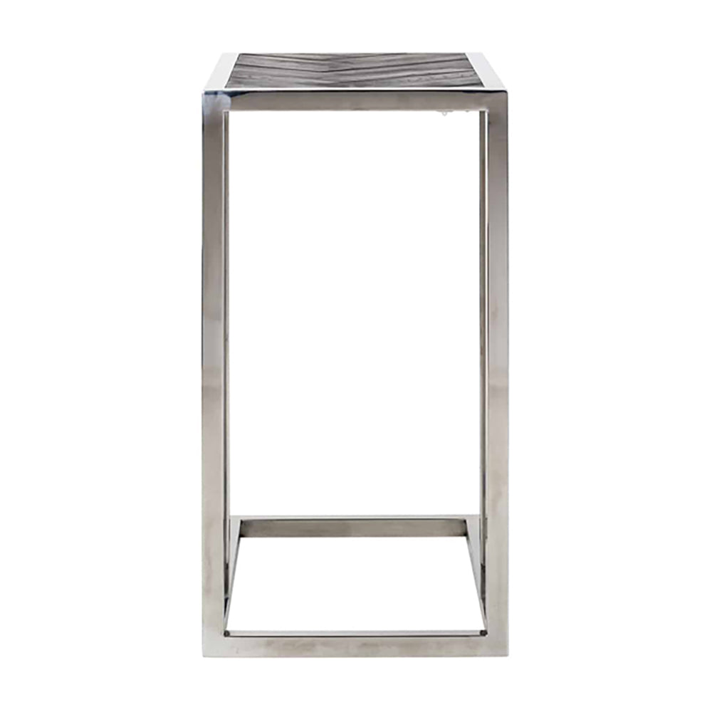 Product photograph of Richmond Blackbone For Sofa Silver Side Table from Olivia's.