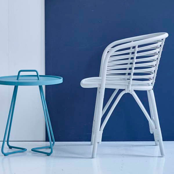 Product photograph of Cane-line On-the-move Outdoor Side Table Small Aqua from Olivia's.