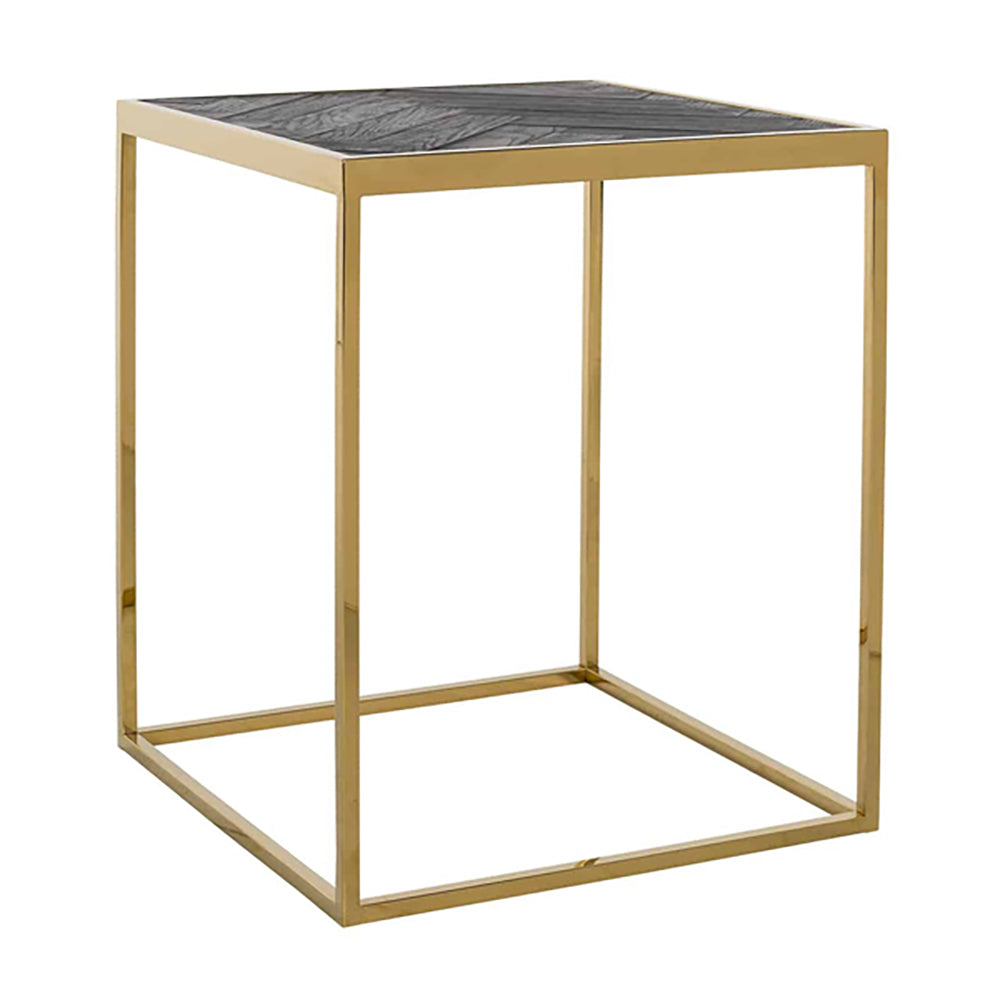 Richmond Blackbone Gold Side Table