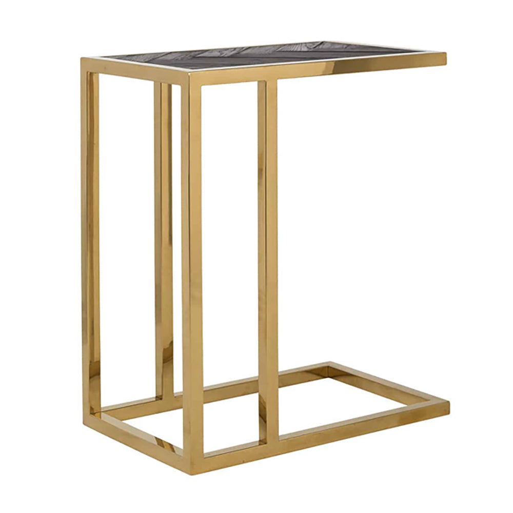 Product photograph of Richmond Blackbone Black Side Table from Olivia's