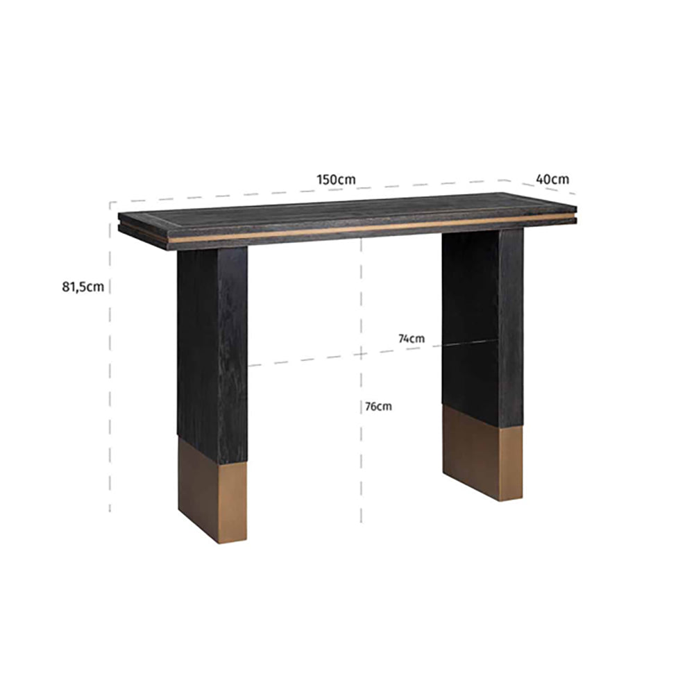 Product photograph of Richmond Hunter Black Console Table from Olivia's.