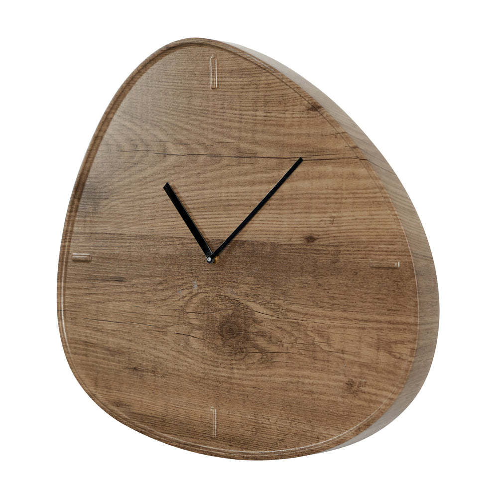 Product photograph of Olivia S Jalo Natural Wood Veneer Tear Wall Clock from Olivia's.