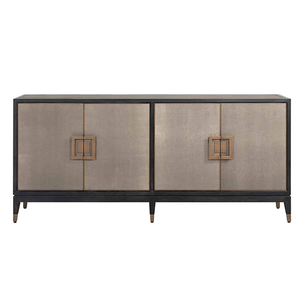 Product photograph of Richmond Bloomingville 4 Doors Gold Sideboard from Olivia's.