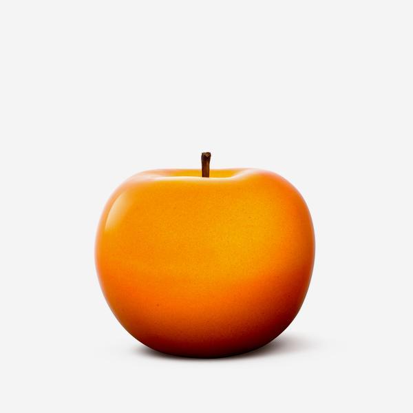 Product photograph of Andrew Martin Glazed Apple Sculpture Orange from Olivia's