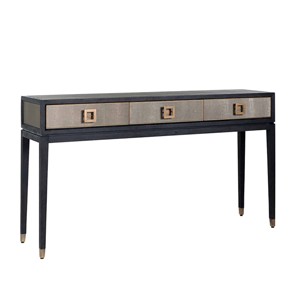 Product photograph of Richmond Bloomingville 3 Drawers Gold Console Table from Olivia's