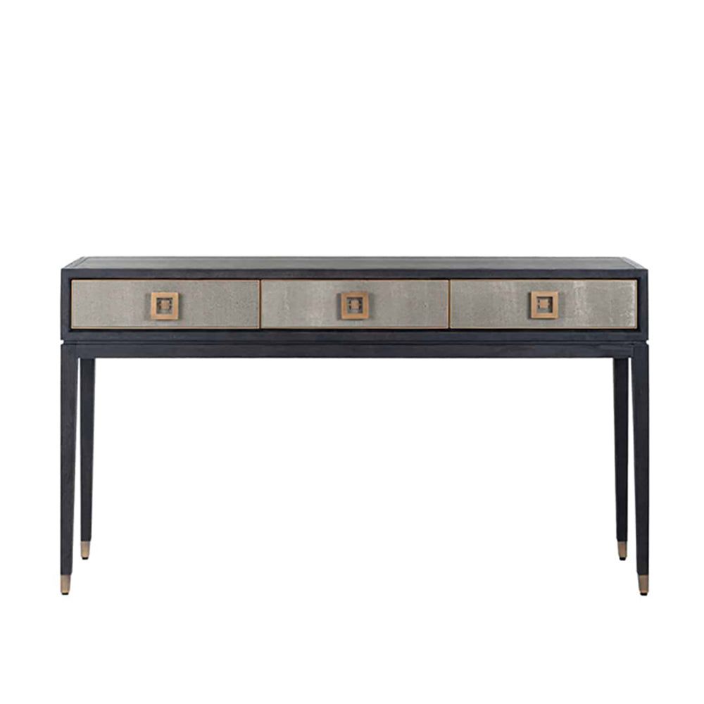 Product photograph of Richmond Bloomingville 3 Drawers Gold Console Table from Olivia's.