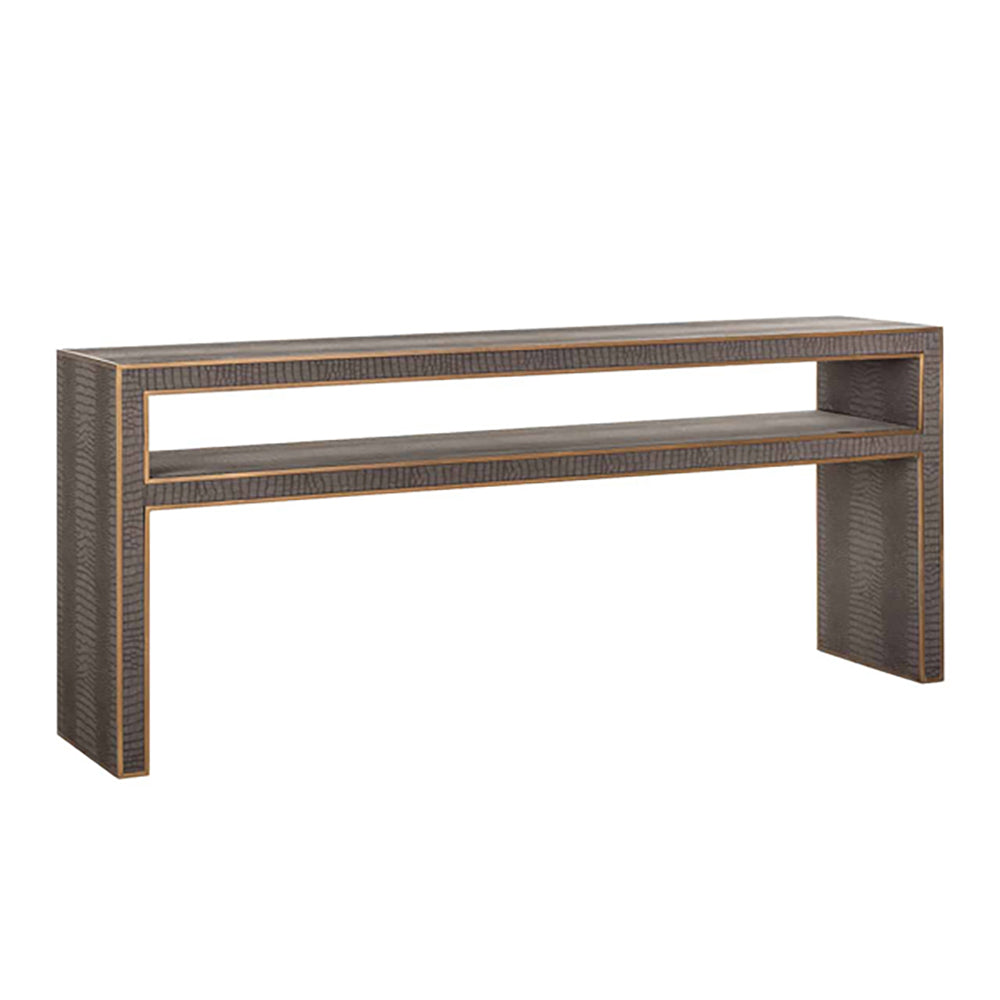 Richmond Classio Brushed Gold Console Table