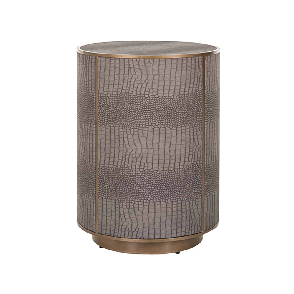 Product photograph of Richmond Classio Side Table In Brushed Gold from Olivia's