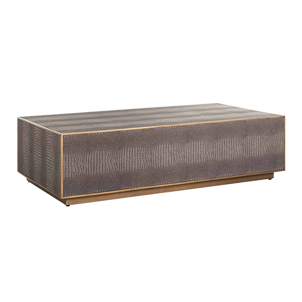 Richmond Classio Brushed Gold Rectangular Coffee Table