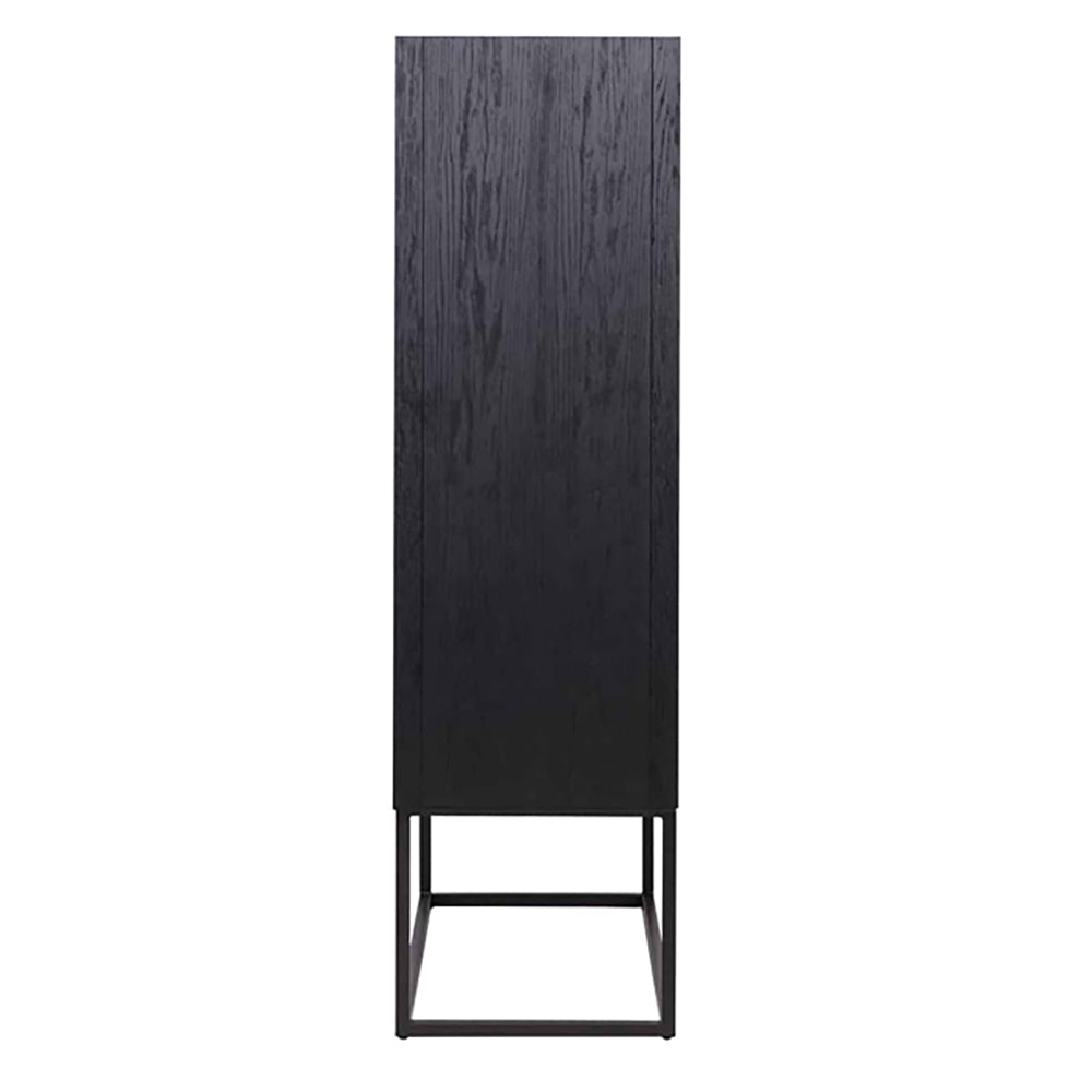 Product photograph of Richmond Blax 2 Doors Black Cupboard from Olivia's.