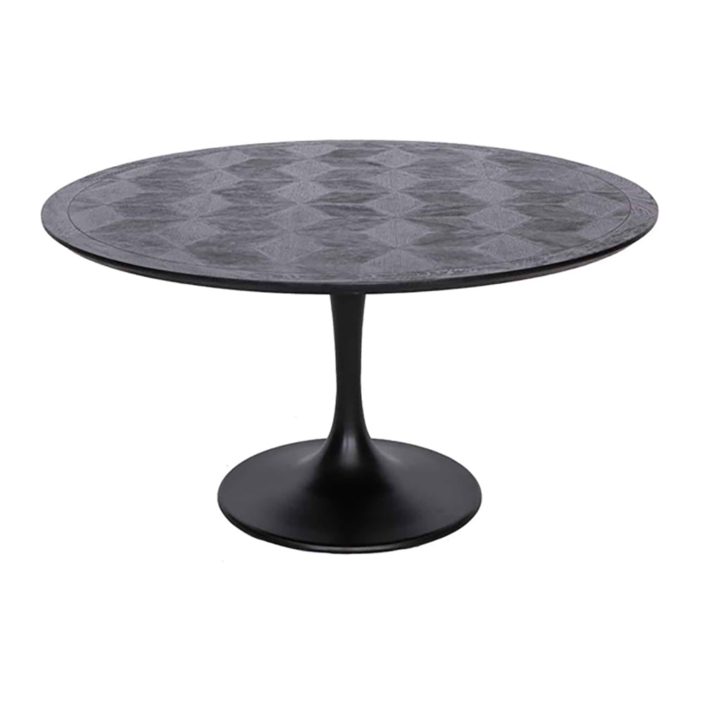 Product photograph of Richmond Blax Black Round 4 Seater Dining Table from Olivia's.