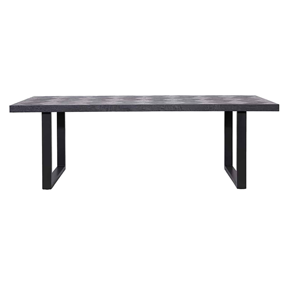 Product photograph of Richmond Blax Dining Table In Black 200cm from Olivia's.