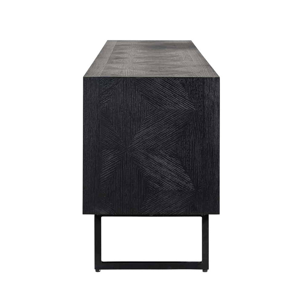 Product photograph of Richmond Blax Black Tv Unit from Olivia's.