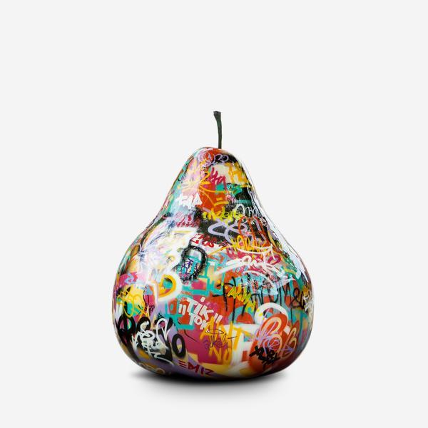 Product photograph of Andrew Martin Graffiti Pear Sculpture from Olivia's