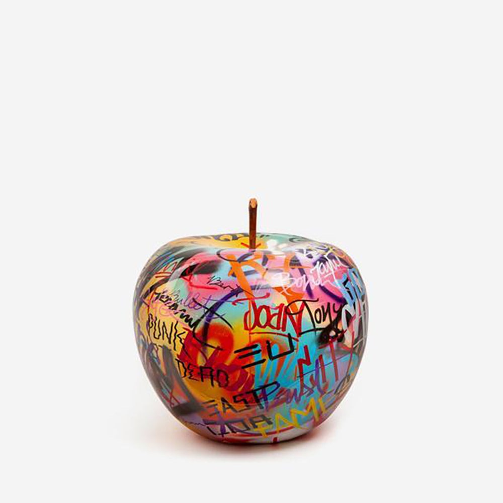 Product photograph of Andrew Martin Graffiti Apple Sculpture from Olivia's
