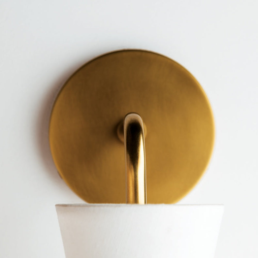 Product photograph of Hudson Valley Lighting Julia 1 Light Wall Sconce In Aged Brass from Olivia's.