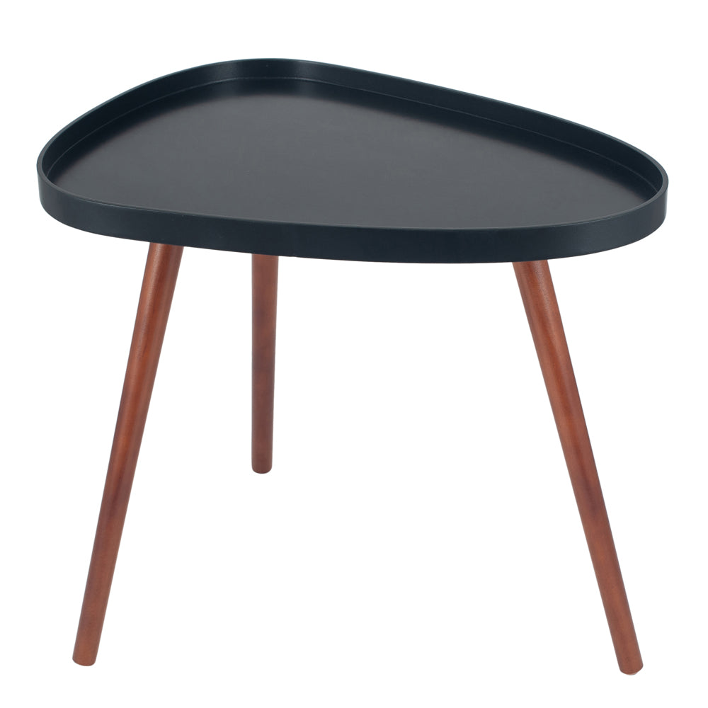 Product photograph of Olivia S Clancey Mdf And Brown Pine Wood Teardrop Side Table from Olivia's