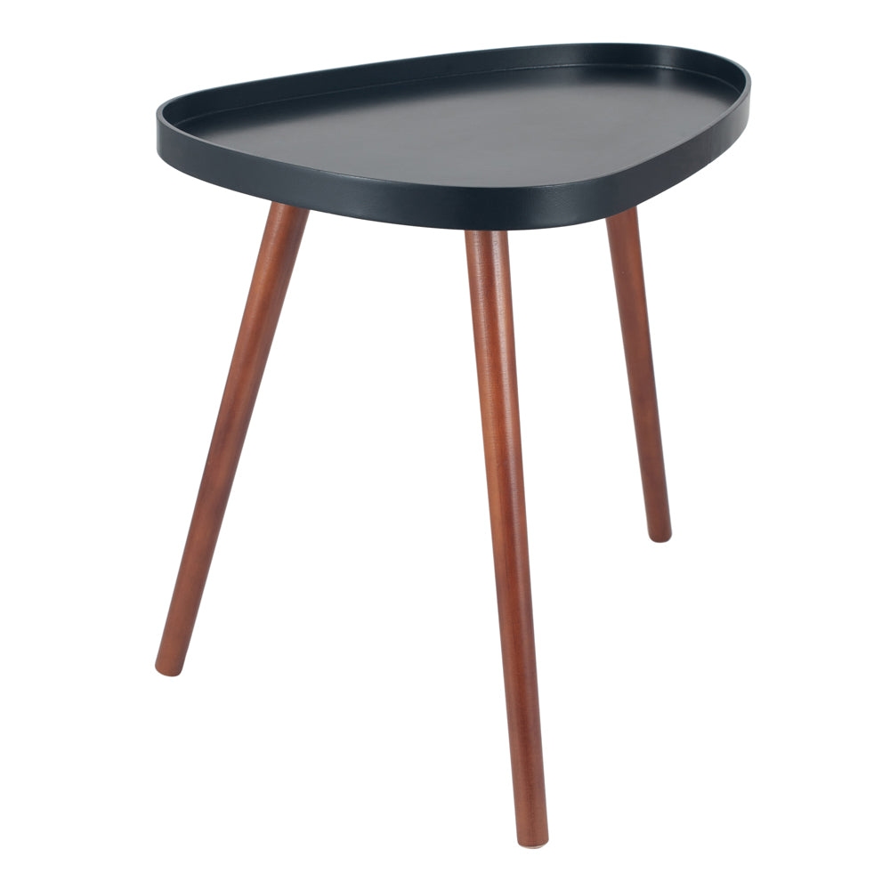 Product photograph of Olivia S Clancey Mdf And Brown Pine Wood Teardrop Side Table from Olivia's.