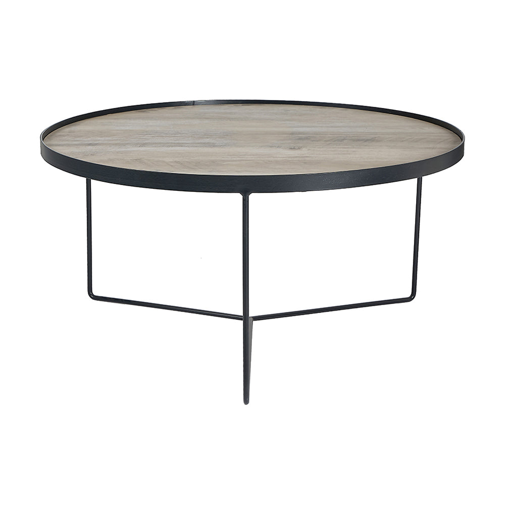 Product photograph of Olivia S Brook Brown Wood Veneer Coffee Table from Olivia's