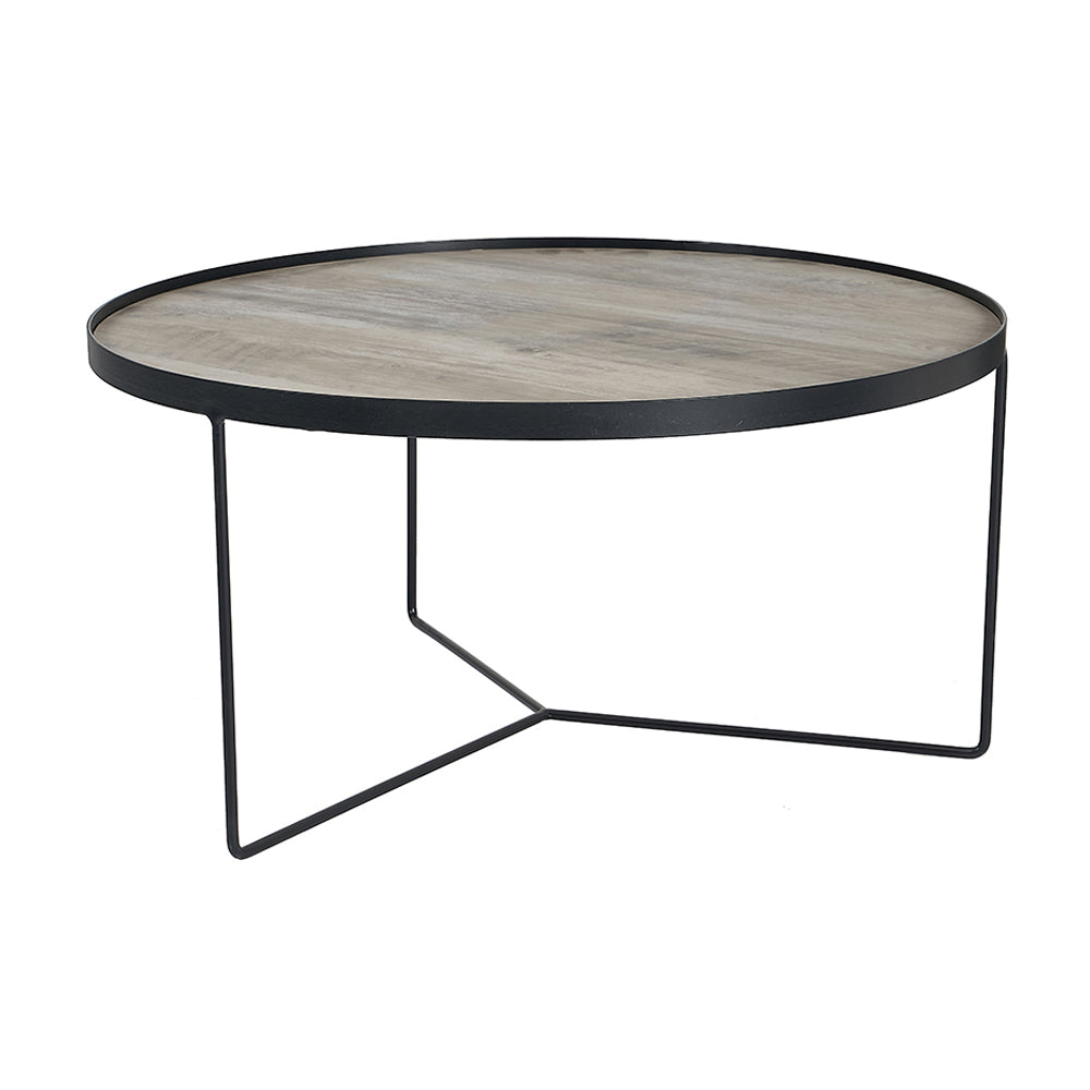 Product photograph of Olivia S Brook Brown Wood Veneer Coffee Table from Olivia's.