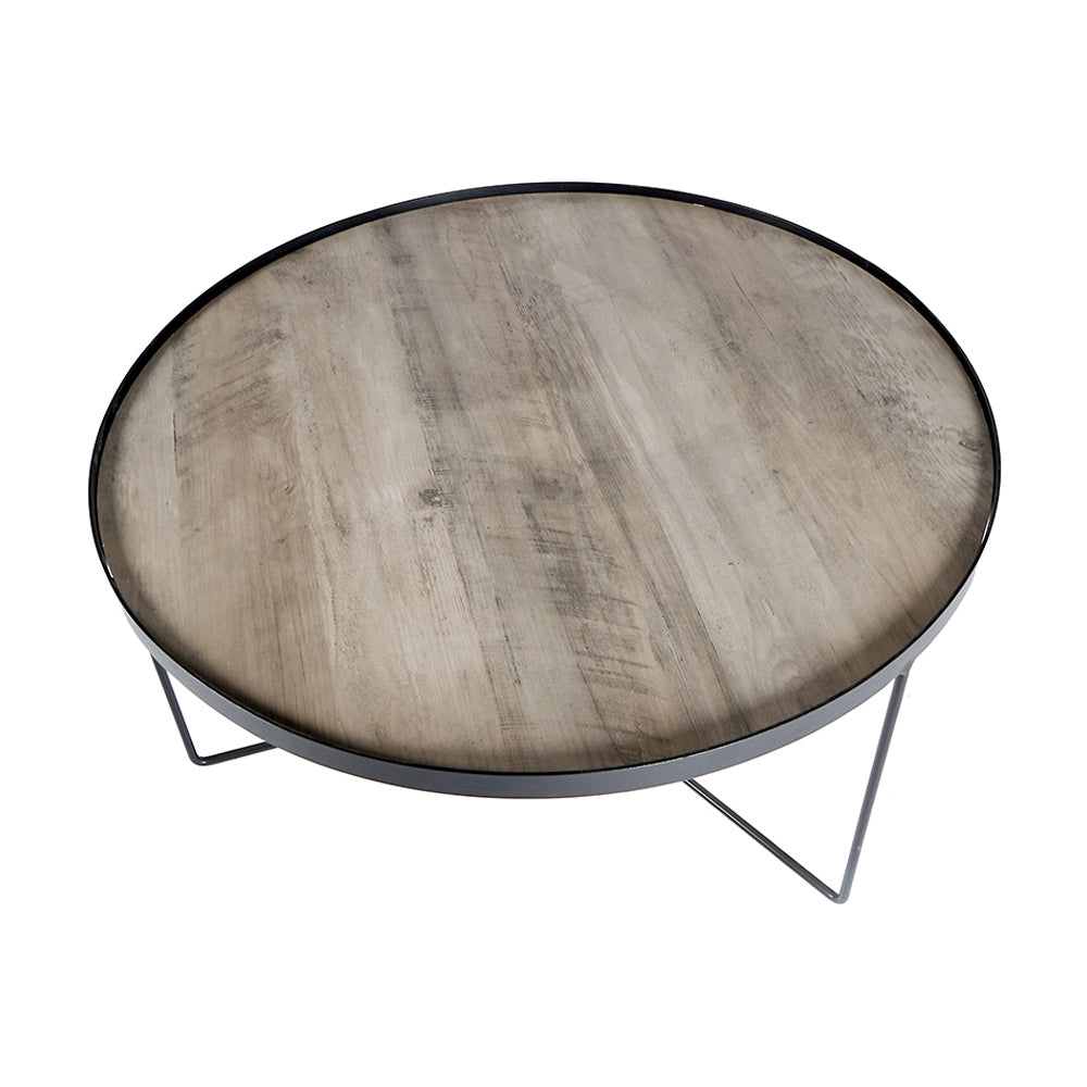 Product photograph of Olivia S Brook Brown Wood Veneer Coffee Table from Olivia's.