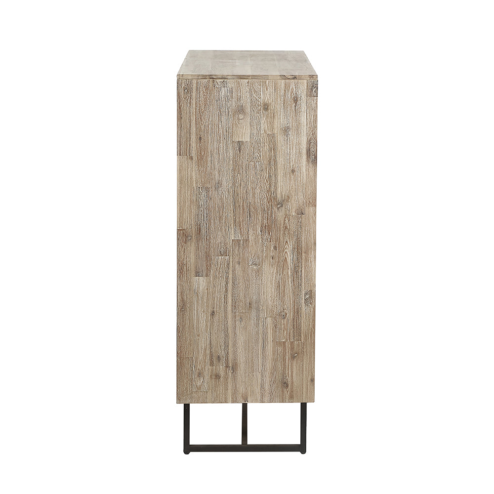 Product photograph of Olivia S Martha Acacia Wood 2 Door Bar Cabinet from Olivia's.