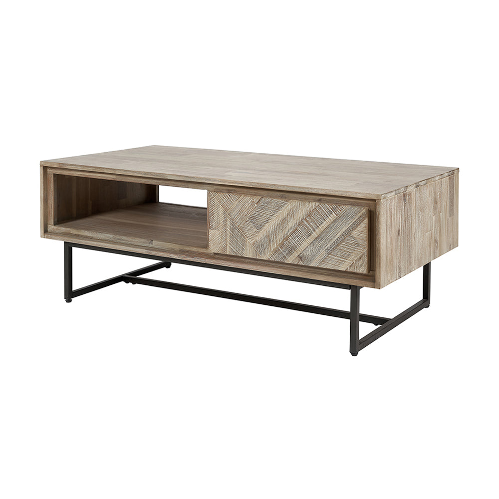 Product photograph of Olivia S Martha Acacia Wood 2 Drawer Coffee Table from Olivia's.