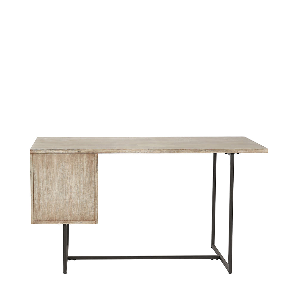 Product photograph of Olivia S Martha Acacia Wood 2 Drawer Desk from Olivia's.