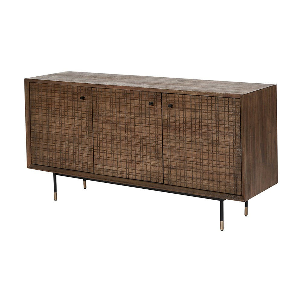 Product photograph of Olivia S Ava 3 Door Sideboard In Acacia Wood from Olivia's.