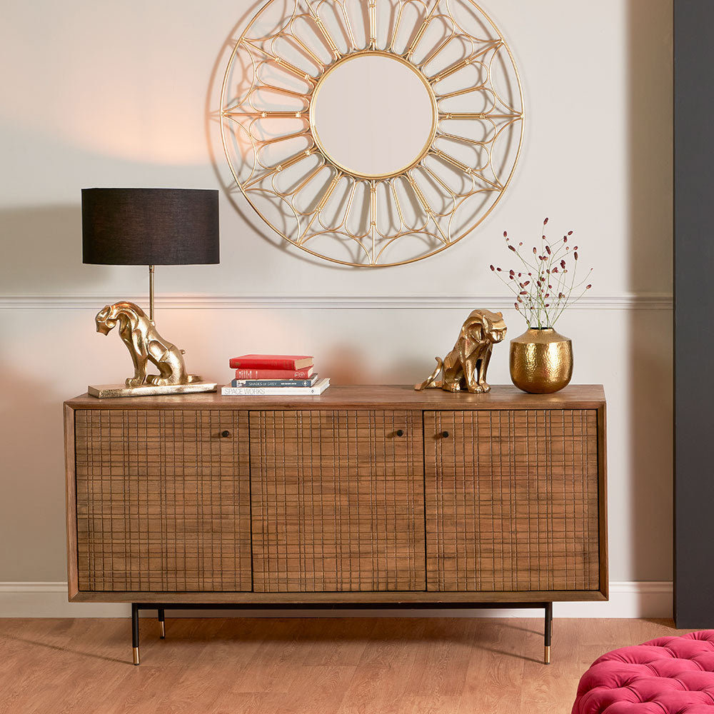 Product photograph of Olivia S Ava 3 Door Sideboard In Acacia Wood from Olivia's.