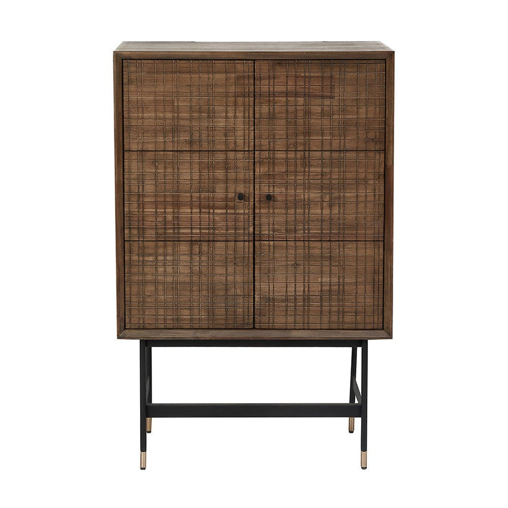 Product photograph of Olivia S Ava 2 Door Cabinet In Acacia Wood from Olivia's